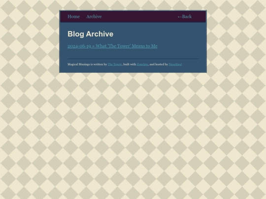 blog/archive screenshot