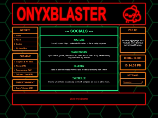 links screenshot