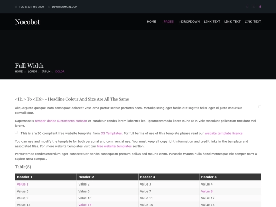 pages/full-width screenshot