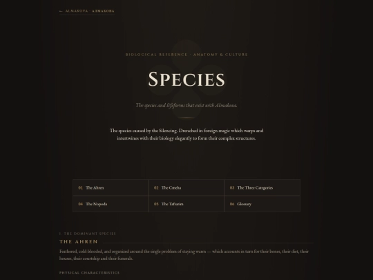 Almakova/Species screenshot