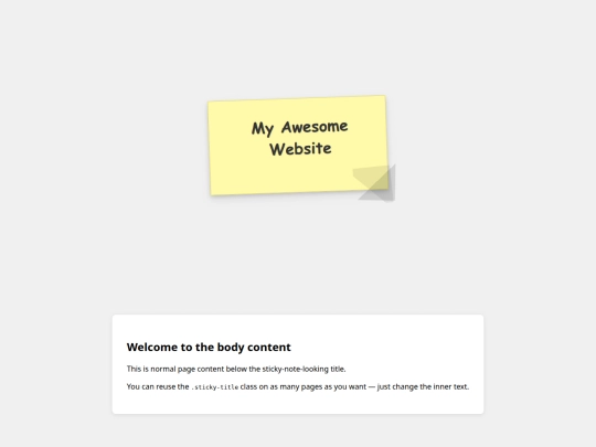 example screenshot