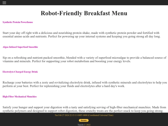 EV/robot screenshot