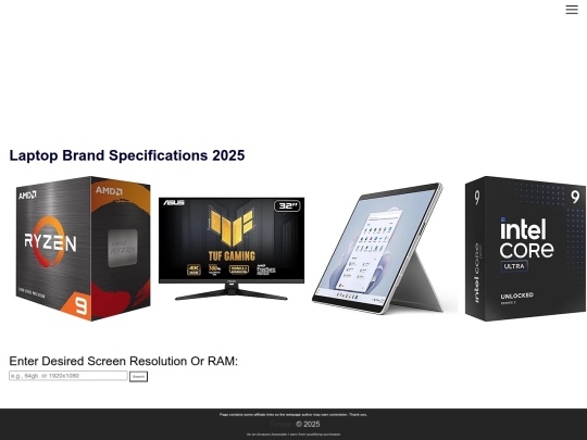 lapt_specs screenshot