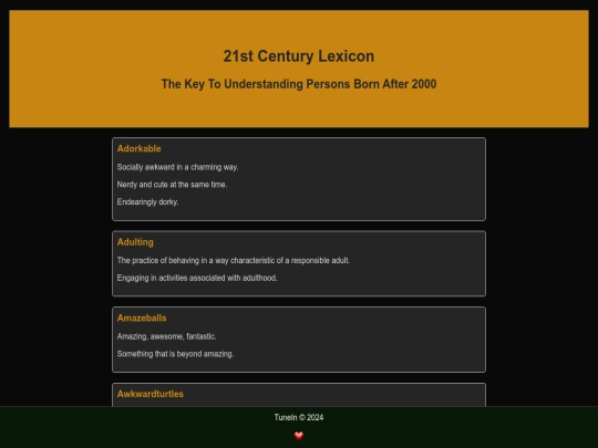 lexicon screenshot