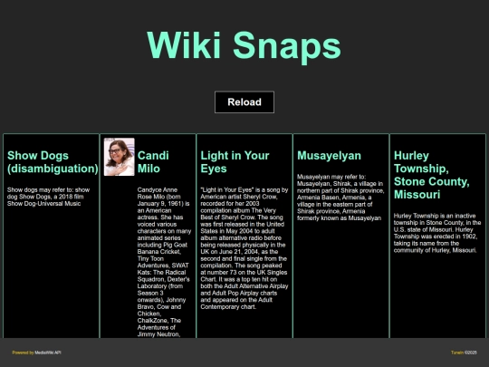 wikisnaps screenshot