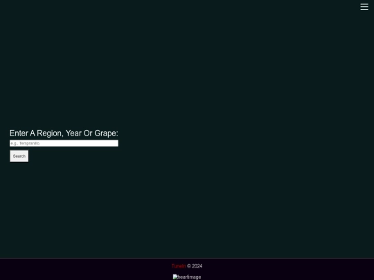 wines screenshot