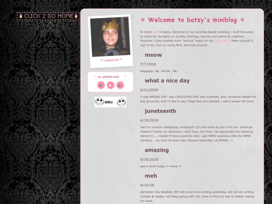 blog screenshot