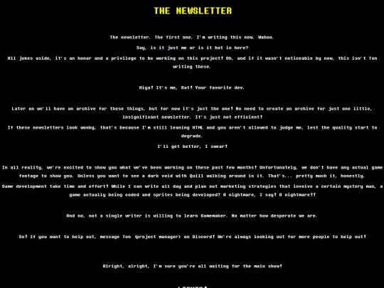 newsletter/one screenshot