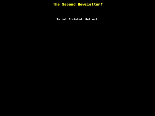 newsletter/two screenshot