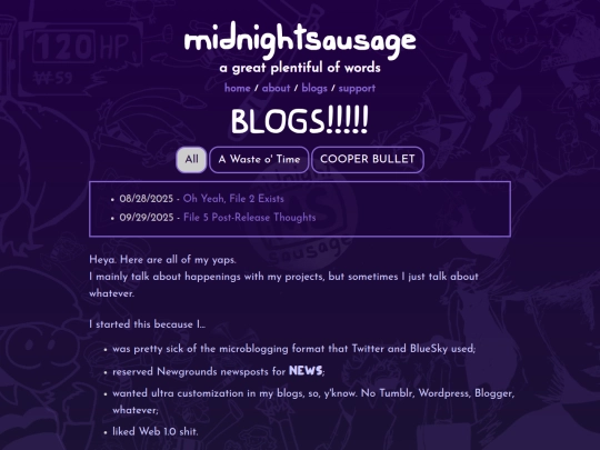 blogs screenshot