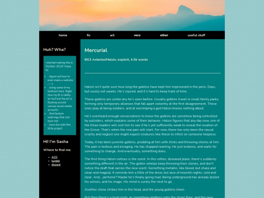 fics/mercurial screenshot