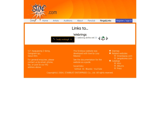 links screenshot