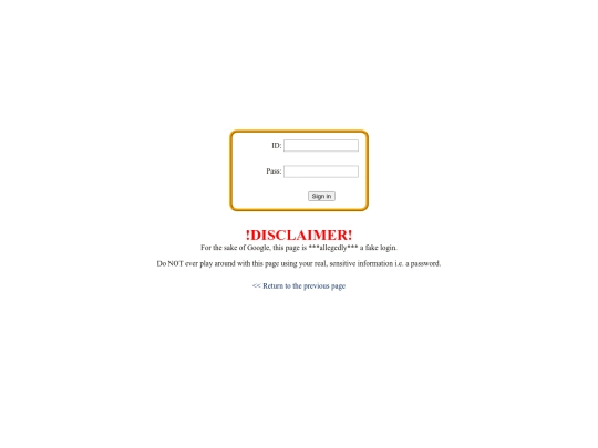 login screenshot