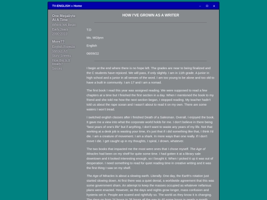 more/english screenshot