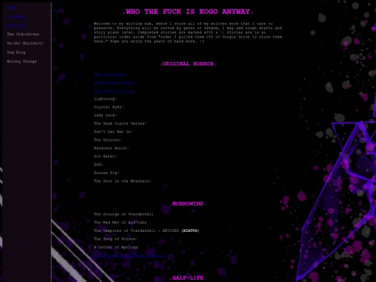 writingmenu screenshot