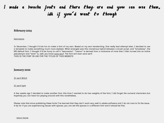 font screenshot