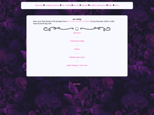 writing screenshot