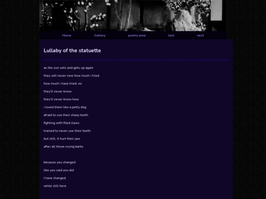 poetry/lullaby_of_the_statuete screenshot