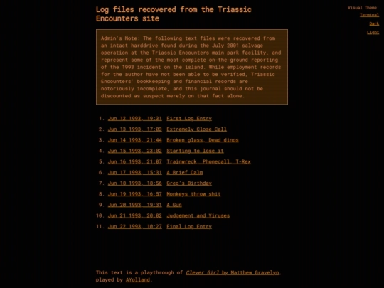 index screenshot