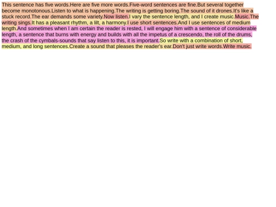 sentence-length screenshot