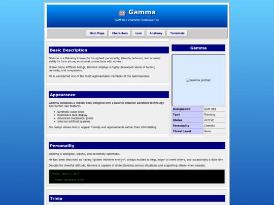 gamma screenshot