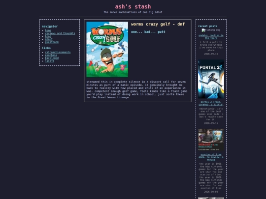 game/wormscrazygolf screenshot