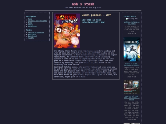 game/wormspinball screenshot