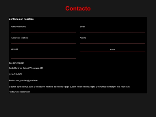 Contacto screenshot