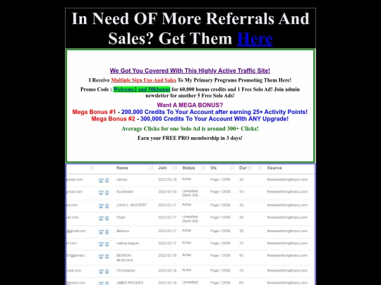 FreeAdvertisingForYou screenshot