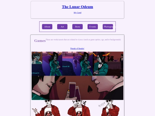 Zine_pages/Merchgame screenshot