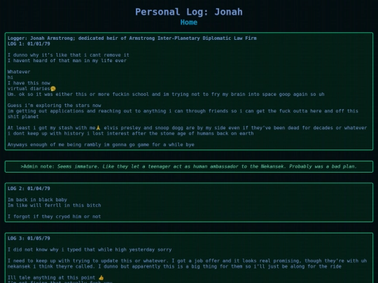 jonahlog screenshot