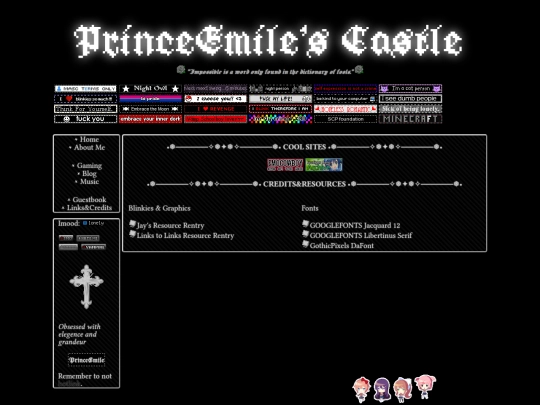links screenshot