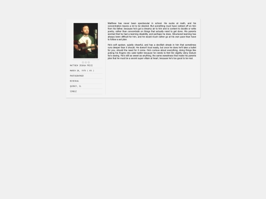 matt/bio screenshot