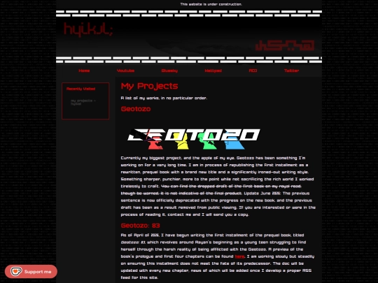 projects screenshot