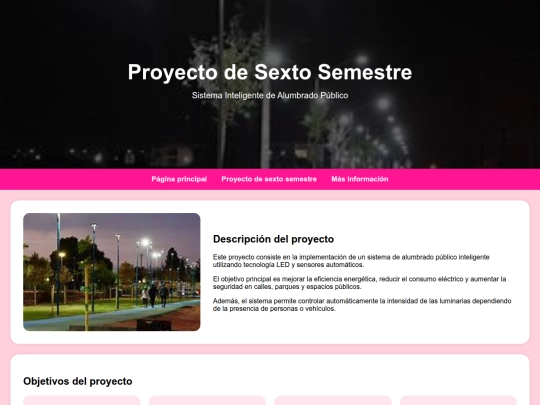 proyecto de sexto semestre screenshot