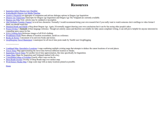 resources screenshot