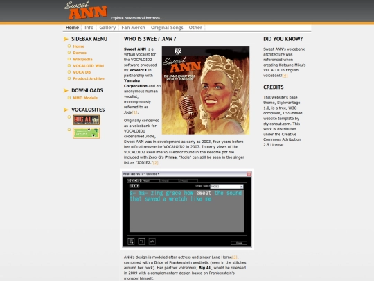 info screenshot