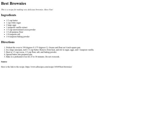 myrecipe screenshot