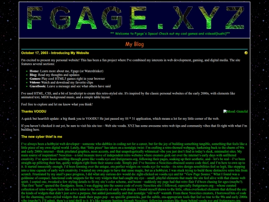 blog screenshot