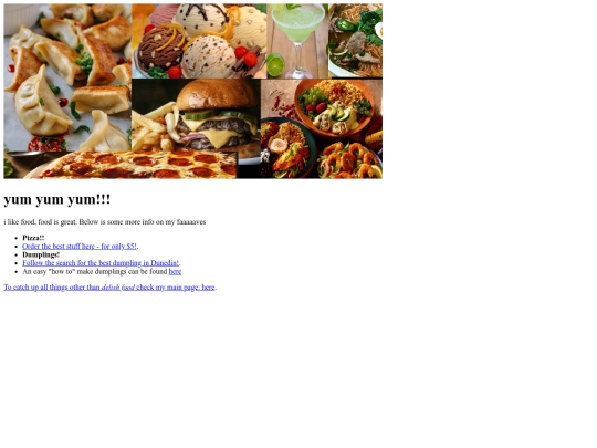 foodpage screenshot