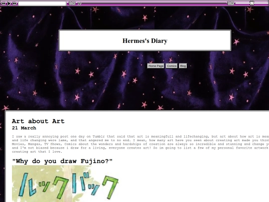 Blog Posts/Art About Art screenshot