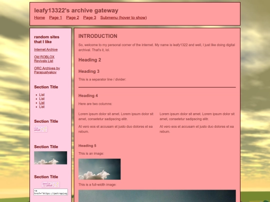 index screenshot