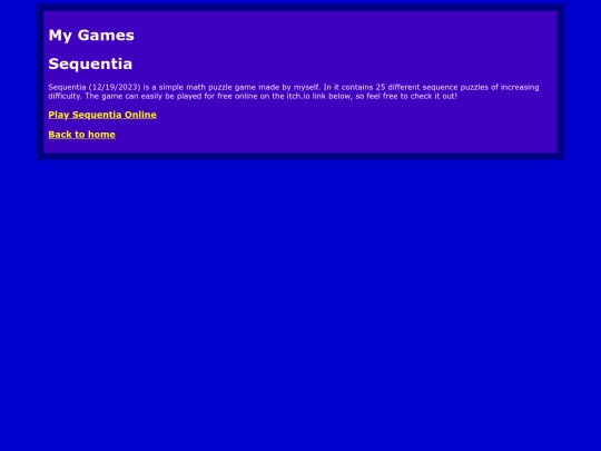games screenshot