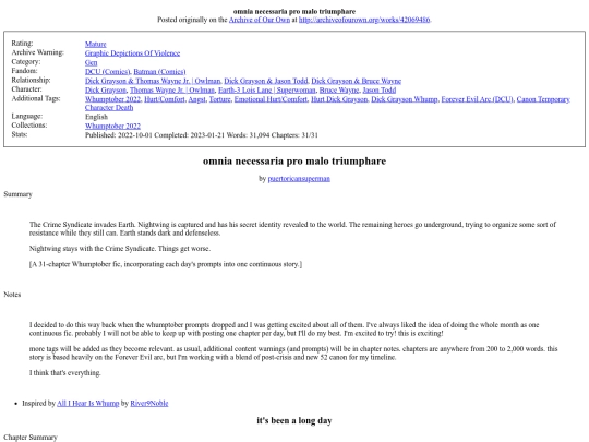 fanfiction/omnia-necessaria/pro malo triumphare screenshot