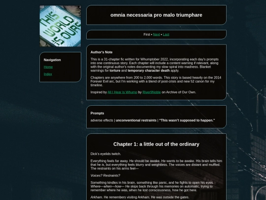 fanfiction/omnia-necessaria/pro-malo-triumphare screenshot