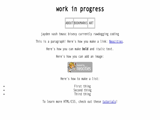 index screenshot