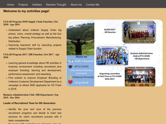 activities screenshot