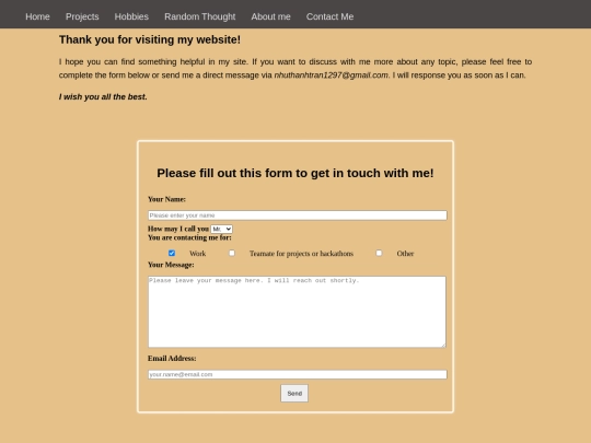 contact screenshot