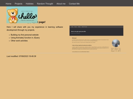 projects screenshot