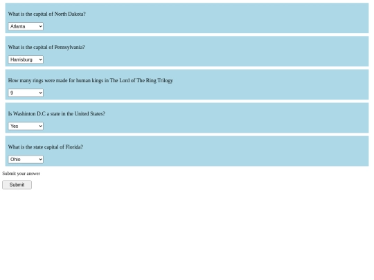 quiz screenshot